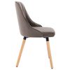323052 vidaXL Dining Chairs 2 pcs Light Grey Velvet