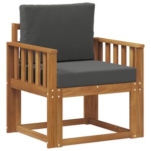 vidaXL Venkovn&iacute; pohovka Masivn&iacute; ak&aacute;ciov&eacute; dřevo a polyester Př&iacute;rodn&iacute;