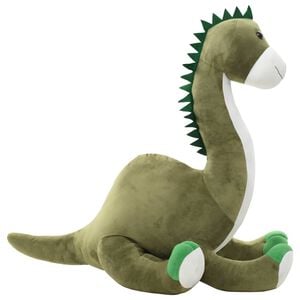 vidaXL Ply&scaron;ov&yacute; dinosaurus brontosaurus k mazlen&iacute; zelen&yacute;