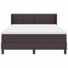 vidaXL Postel s boxspringem s čelo Tmavě hněd&aacute; 200 x 140 cm Polyester