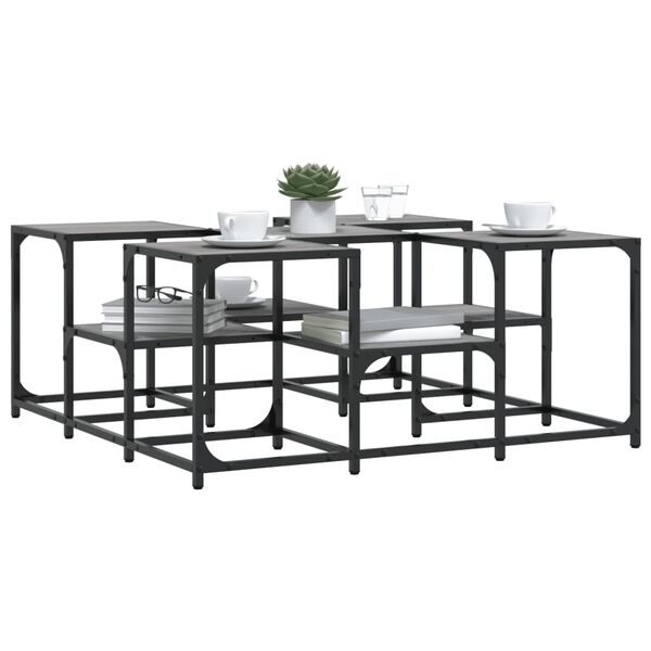 vidaXL Konferenční stolek šedý sonoma 91 x 91 x 40 cm kompozitní dřevo