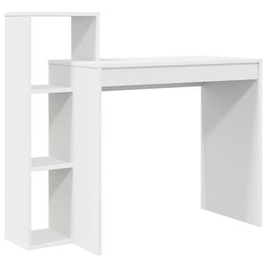 vidaXL Stůl B&iacute;l&aacute; Kompozitn&iacute; dřevo 100 x 40 x 90 cm