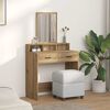 vidaXL Kosmetick&yacute; stůl se z&aacute;suvkou Artisanov&yacute; dub 79 x 41 x 140 cm