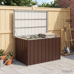 vidaXL Zahradn&iacute; &uacute;ložn&yacute; box hněd&yacute; 109 x 67 x 65 cm
