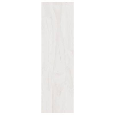 vidaXL Knihovna / dělicí stěna bílá 100 x 30 x 103 cm masivní borovice