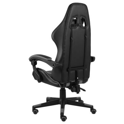 vidaXL Herní židle černo-šedá umělá kůže