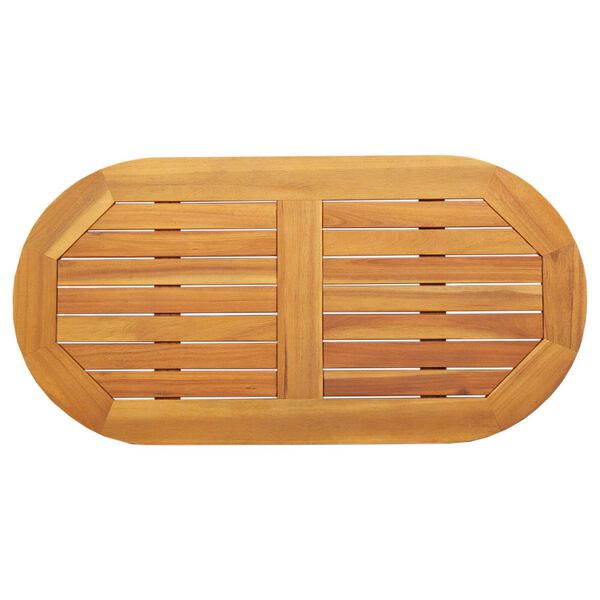 vidaXL Deska stolu Hněd&aacute; 90 x 45 x 2 cm Masivn&iacute; ak&aacute;tov&eacute; dřevo