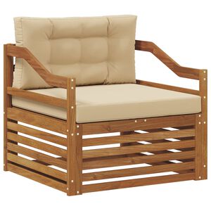 vidaXL Venkovn&iacute; pohovkov&aacute; souprava Masivn&iacute; ak&aacute;tov&eacute; dřevo Př&iacute;rodn&iacute;