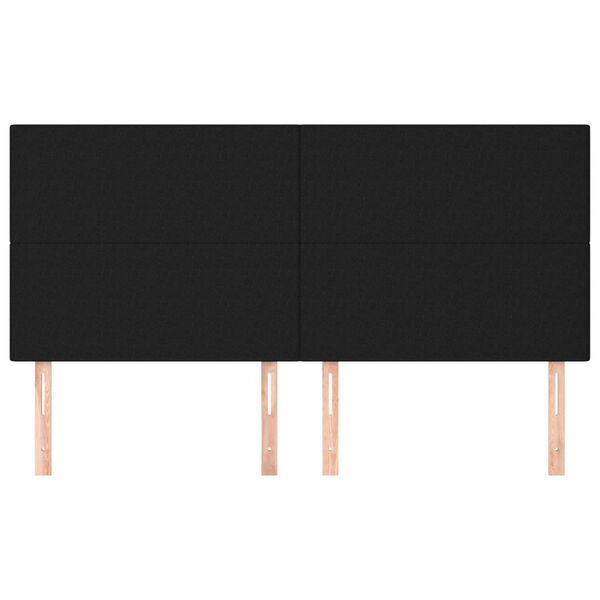 vidaXL Čelo postele čern&eacute; 180x5x118/128 cm l&aacute;tkov&eacute;