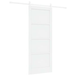 vidaXL Posuvn&eacute; dveře 83 x 202 cm Masivn&iacute; borovicov&eacute; dřevo B&iacute;l&aacute;