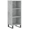 vidaXL Skř&iacute;ň highboard betonově &scaron;ed&aacute; 34,5x34x180 cm kompozitn&iacute; dřevo
