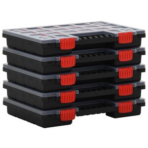 vidaXL Organizéry na součástky 5 ks 34,5 x 25 x 5 cm polypropylen