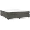 vidaXL Box spring postel s matrac&iacute; tmavě &scaron;ed&aacute; 180x200 cm samet