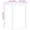 vidaXL Stojany na rostliny 2 ks dub artisan 25 x 25 x 35 cm kompozit