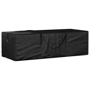 vidaXL &Uacute;ložn&yacute; vak na zahradn&iacute; podu&scaron;ky čern&yacute; 135x40x55 cm polyethylen