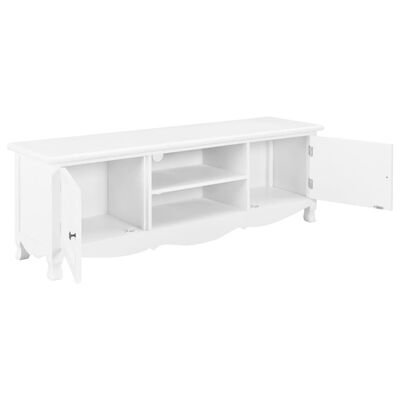 vidaXL TV stolek bílý 120 x 30 x 40 cm dřevo