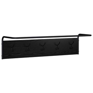 vidaXL Vě&scaron;&aacute;k na kab&aacute;ty Čern&yacute; dub 100 x 30 x 25 cm Kompozitn&iacute; dřevo