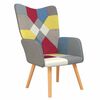 vidaXL Relaxačn&iacute; křeslo patchwork textil