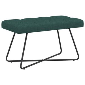 vidaXL Lavice s knofl&iacute;kov&yacute;m pro&scaron;&iacute;v&aacute;n&iacute;m Tmavě zelen&aacute; 80 x 40 x 46 cm