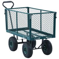 vidaXL Zahradní ruční vozík zelený 350 kg