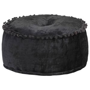 vidaXL Kulat&yacute; taburet samet 40 x 20 cm antracitov&yacute;