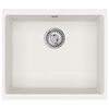 vidaXL Dřez B&iacute;l&aacute; 530 x 460 mm 80% Křemenn&eacute; a 20% Pryskyřice