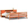 vidaXL Postel s knihovnou bez matrace 200 x 200 cm masivn&iacute; borovice