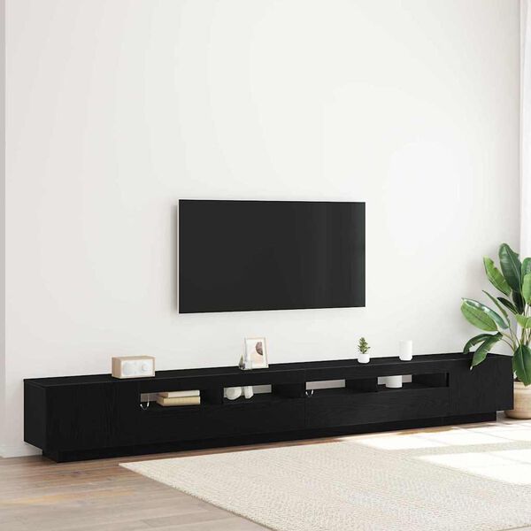 vidaXL Sestava TV skř&iacute;něk N&aacute;stěnn&yacute; 3 pcs Čern&aacute; 300 x 35 x 40 cm