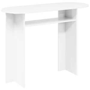 vidaXL Konzolov&yacute; stolek B&iacute;l&aacute; 100 x 39,5 x 75 cm Kompozitn&iacute; dřevo
