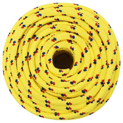 vidaXL Lodní lano žluté 14 mm 100 m polypropylen
