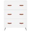 vidaXL Skř&iacute;ň highboard b&iacute;l&aacute; 69,5 x 34 x 180 cm kompozitn&iacute; dřevo
