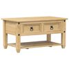 vidaXL Konferenčn&iacute; stolek se z&aacute;suvkami Corona 85x50x45 cm borov&eacute; dřevo
