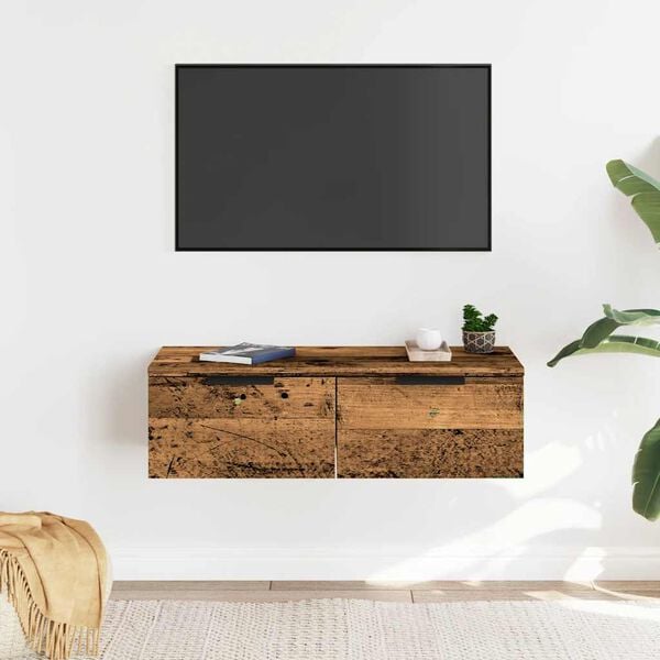 vidaXL Nástěnná skříňka old wood 68 x 30 x 20 cm kompozitní dřevo