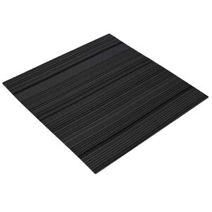 vidaXL Kobercov&aacute; dlaždice Proužkovan&aacute; světle &scaron;ed&aacute; 50 x 50 cm 4 ks