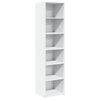 vidaXL Skř&iacute;ň highboard b&iacute;l&aacute; 45 x 41 x 185 cm kompozitn&iacute; dřevo