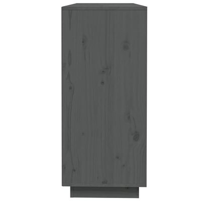 vidaXL Příborník šedý 110,5 x 35 x 80 cm masivní borové dřevo