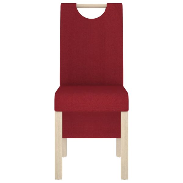 vidaXL J&iacute;deln&iacute; židle 4 ks v&iacute;nov&eacute; textil