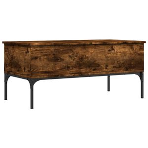 vidaXL Konferenčn&iacute; stolek kouřov&yacute; dub 100 x 50 x 45 cm kompozit a kov