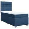 vidaXL Box spring postel s matrac&iacute; modr&aacute; 80x200 cm textil
