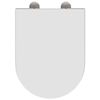 vidaXL Sedátko na toaletu s rychlým uvolněním Bílá 46.2 x 36 x 4.3 cm