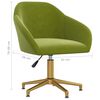 vidaXL Otočn&aacute; kancel&aacute;řsk&aacute; židle světle zelen&aacute; samet