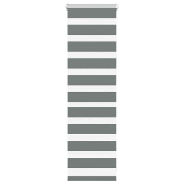 vidaXL Zebra roleta tmavě &scaron;ed&aacute; 45x100 cm &scaron;&iacute;řka l&aacute;tky 40,9 cm polyester