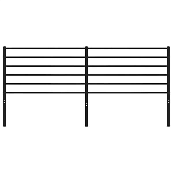 vidaXL Kovov&eacute; čelo postele čern&eacute; 180 cm