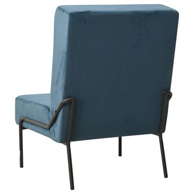 vidaXL Relaxační židle 65 x 79 x 87 cm modrá samet