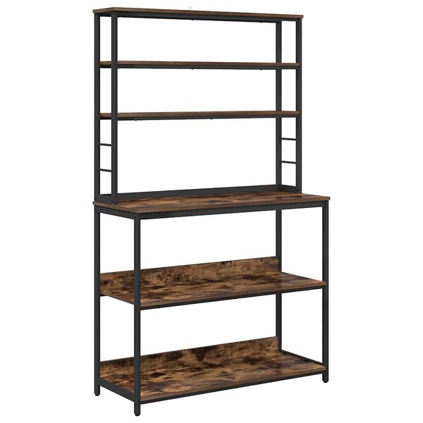 vidaXL Kuchyňsk&aacute; polička Kouřov&yacute; dub 100 x 40 x 168 cm