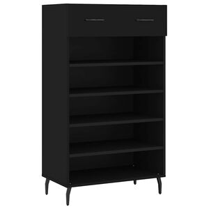 vidaXL Botn&iacute;k čern&yacute; 60 x 35 x 105 cm kompozitn&iacute; dřevo