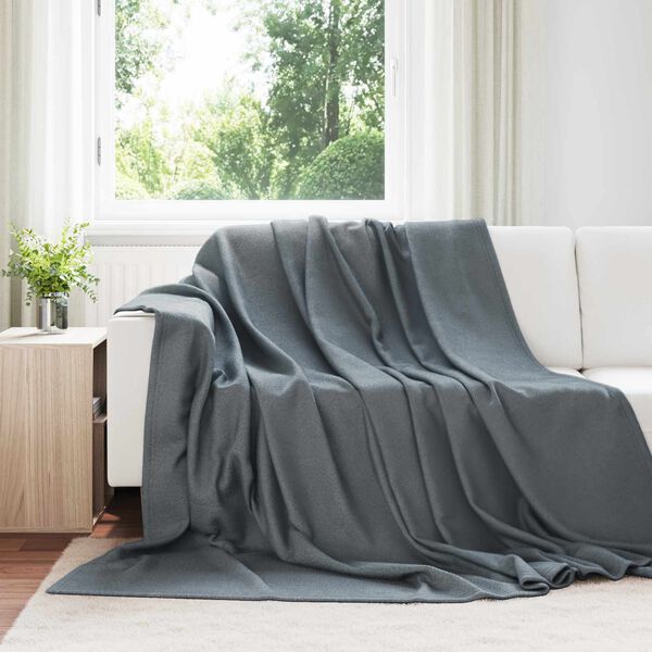 vidaXL Dekoračn&iacute; deky 24 pcs Tmavě &scaron;ed&aacute; 270 x 240 cm Fleece