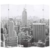 vidaXL Skl&aacute;dac&iacute; parav&aacute;n 228 x 170 cm New York by Day černob&iacute;l&yacute;