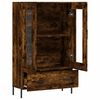 vidaXL Skř&iacute;ň highboard kouřov&yacute; dub 69,5 x 31 x 115 cm kompozitn&iacute; dřevo