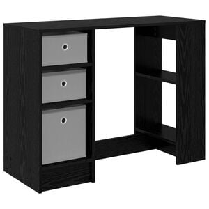 vidaXL Stůl se z&aacute;suvkou Čern&yacute; dub 100 x 40 x 75 cm kompozitn&iacute; dřevo